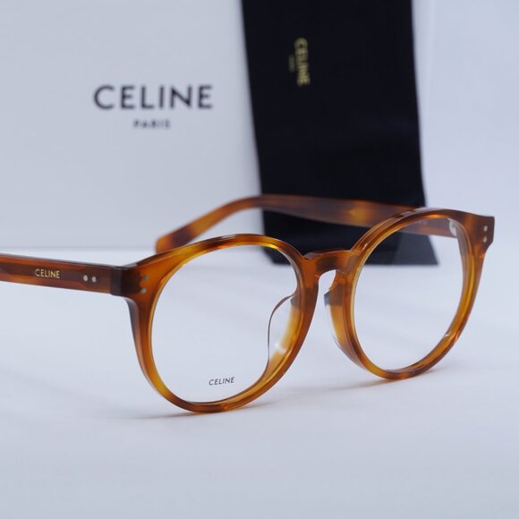 Final Price! Celine CL50031F 053 Shiny Light Havana Eyeglasses 54mm - Picture 7 of 10